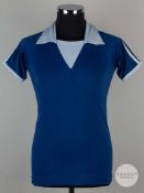 Viv Anderson blue and white No.9 short-sleeved shirt