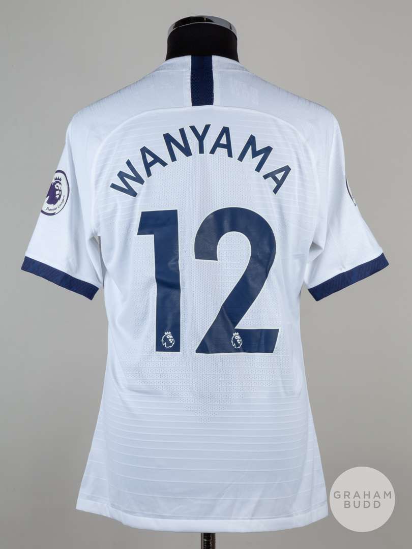 Victor Wanyama white No.12 Tottenham Hotspur short-sleeved shirt, 2019-20. - Image 2 of 5