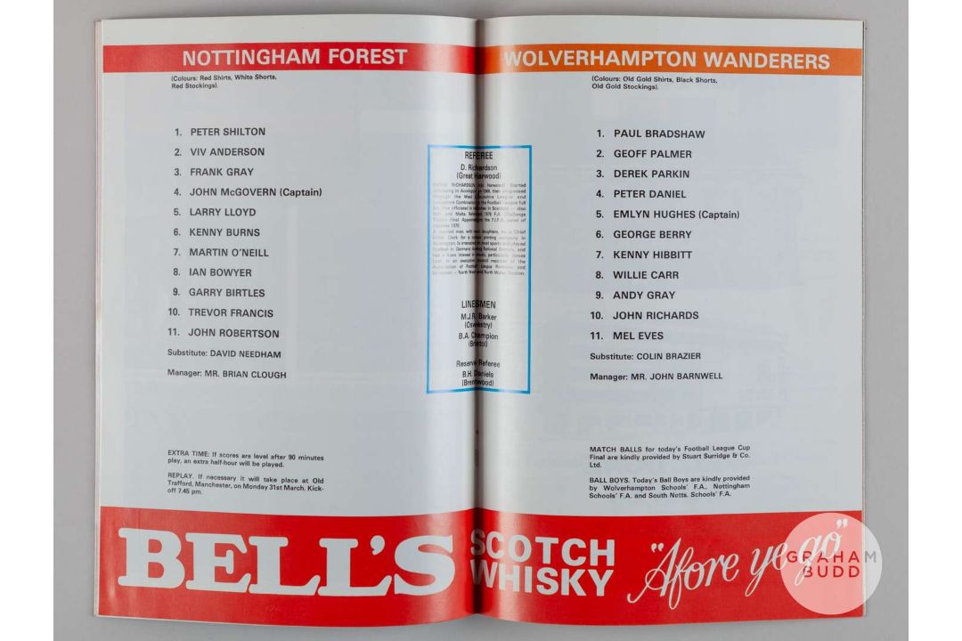 Viv Anderson white-metal Nottingham Forest v. Wolves League Cup runners-up tankard, 1980 - Image 5 of 6