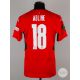 Matthis Abline red No.18 Stade Rennais short-sleeved shirt, 2021-22 - Image 2 of 5
