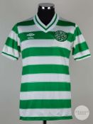 Viv Anderson green and white No.13 Celtic v. Nottingham Forest short-sleeved shirt, 1983