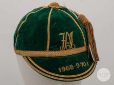 Tony Dunne Republic of Ireland v. Poland, Denmark, Hungary & Hungary International cap, 1968-71.
