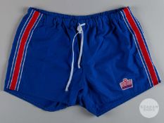 Viv Anderson pair of blue England shorts
