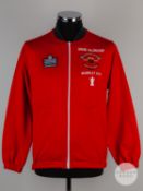 David McCreery red Manchester United tracksuit top, 1979 FA Cup Final v. Arsenal.