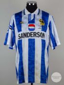 Viv Anderson blue & white No.6 Sheffield Wednesday v. Arsenal Coca-Cola Cup final shirt
