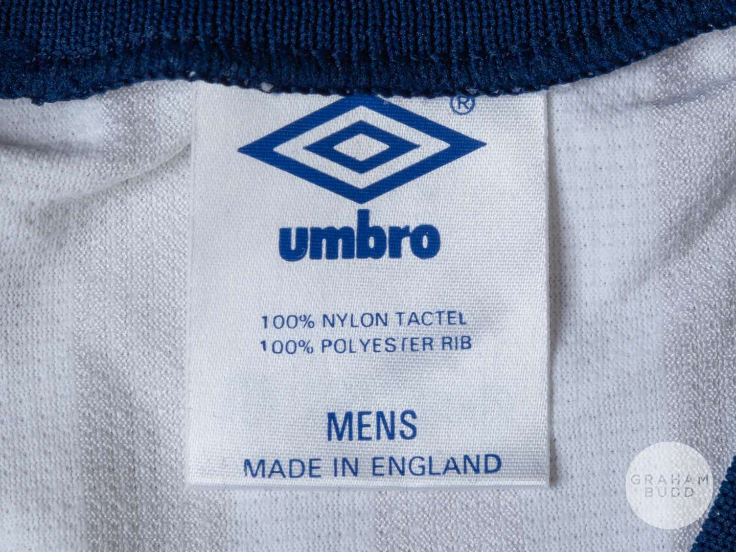 Viv Anderson white No.12 England match issued short-sleeved shirt, 1986 - Image 4 of 5