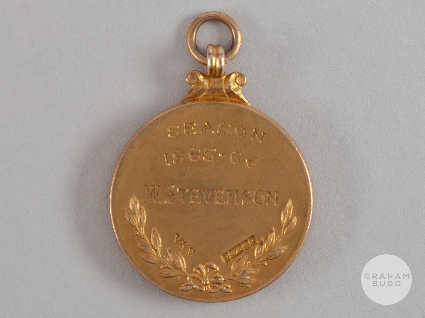 Willie Stevenson 9ct gold 1965-1966 Liverpool Division 1 League Championship medal. - Image 2 of 2