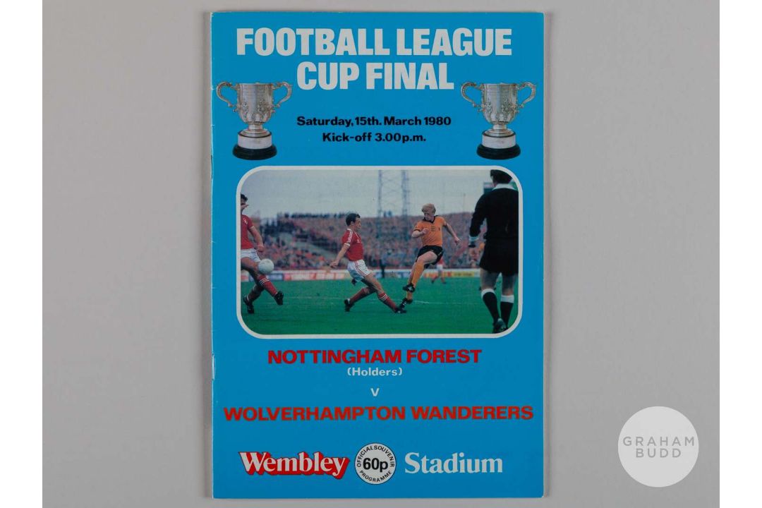 Viv Anderson white-metal Nottingham Forest v. Wolves League Cup runners-up tankard, 1980 - Image 2 of 6