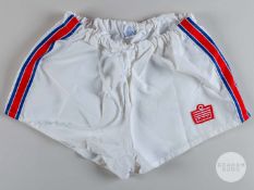 Viv Anderson pair of white England shorts