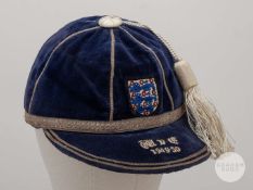 John Aston (Sr) blue England v. Wales International cap, 1949-50
