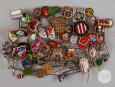 Willie Stevenson a small collection of 47 enamel lapel badges.
