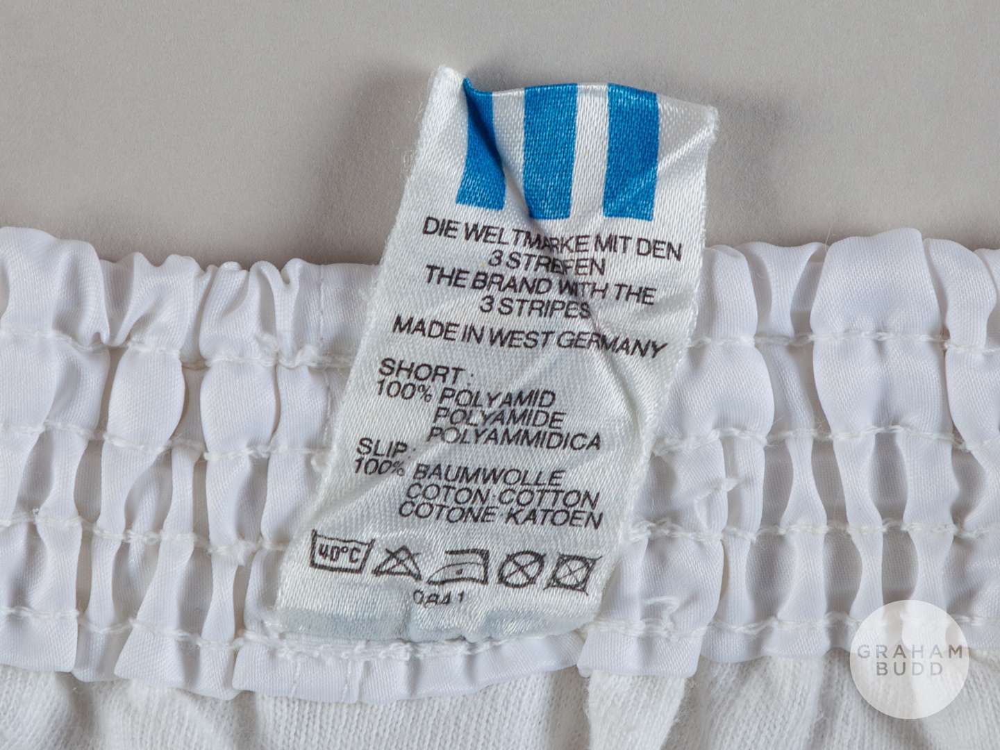 Viv Anderson pair of white and orange No.18 Holland shorts, 1988 - Image 4 of 4