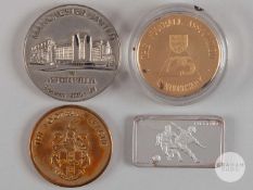 Viv Anderson four various football medals comprising white-metal Euro 88 commemorative medallion
