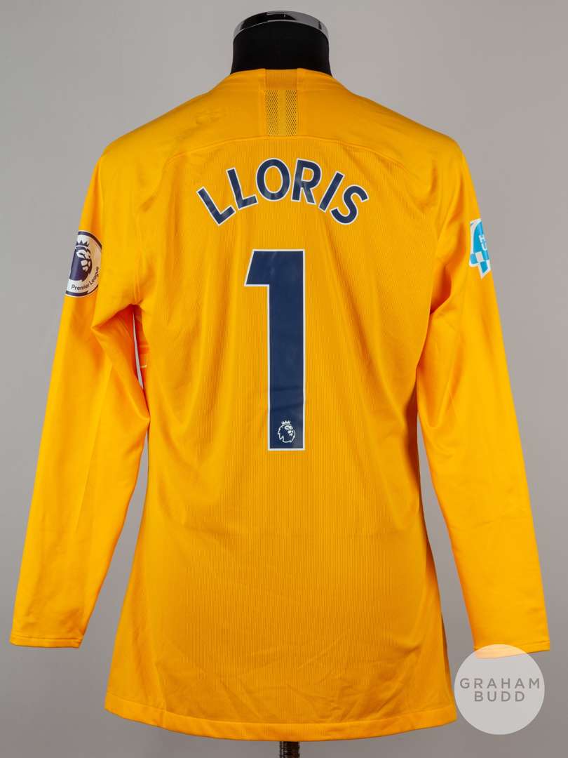 Hugo Lloris yellow No.1 Tottenham Hotspur long-sleeved 3rd choice goalkeeper shirt, 2019-20. - Image 2 of 5