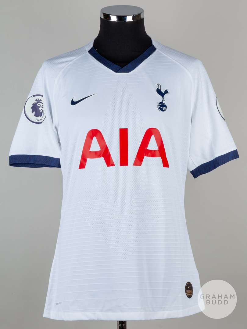 Victor Wanyama white No.12 Tottenham Hotspur short-sleeved shirt, 2019-20.