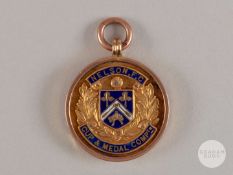 9ct gold and enamel Nelson F.C. Winners medal.