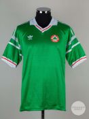 Viv Anderson green & white No.13 Republic of Ireland v. England shirt, 1988