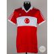Viv Anderson red and white No.8 Turkey v. England match worn short-sleeved shirt, 1987 - Image 1 of 5