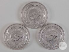 Viv Anderson three silver Professional Football Association medals