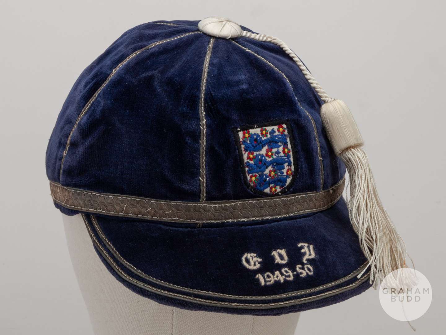 John Aston (Sr) blue England v. Northern Ireland International cap, 1949-50