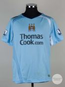 Elano sky blue No.11 Manchester City v. Blackburn Rovers shirt, 2009.