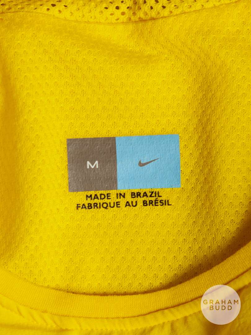 Roberto Carlos signed yellow & green Brazil No.6 shirt, 2002 World Cup - Image 4 of 6