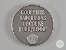 Gordon McQueen Continental silver 1973 European Cup Winners Cup final Runners-up medal
