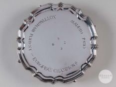 Viv Anderson a silver card tray inscribed NOTTINGHAM FOREST - EUROPEAN CHAMPIONS - MADRID 1980