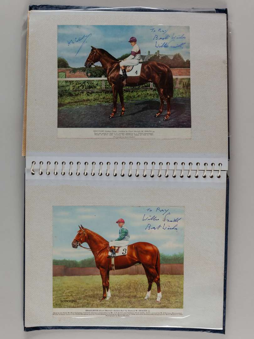Horse racing autographs from the Ray Goddard Collection.