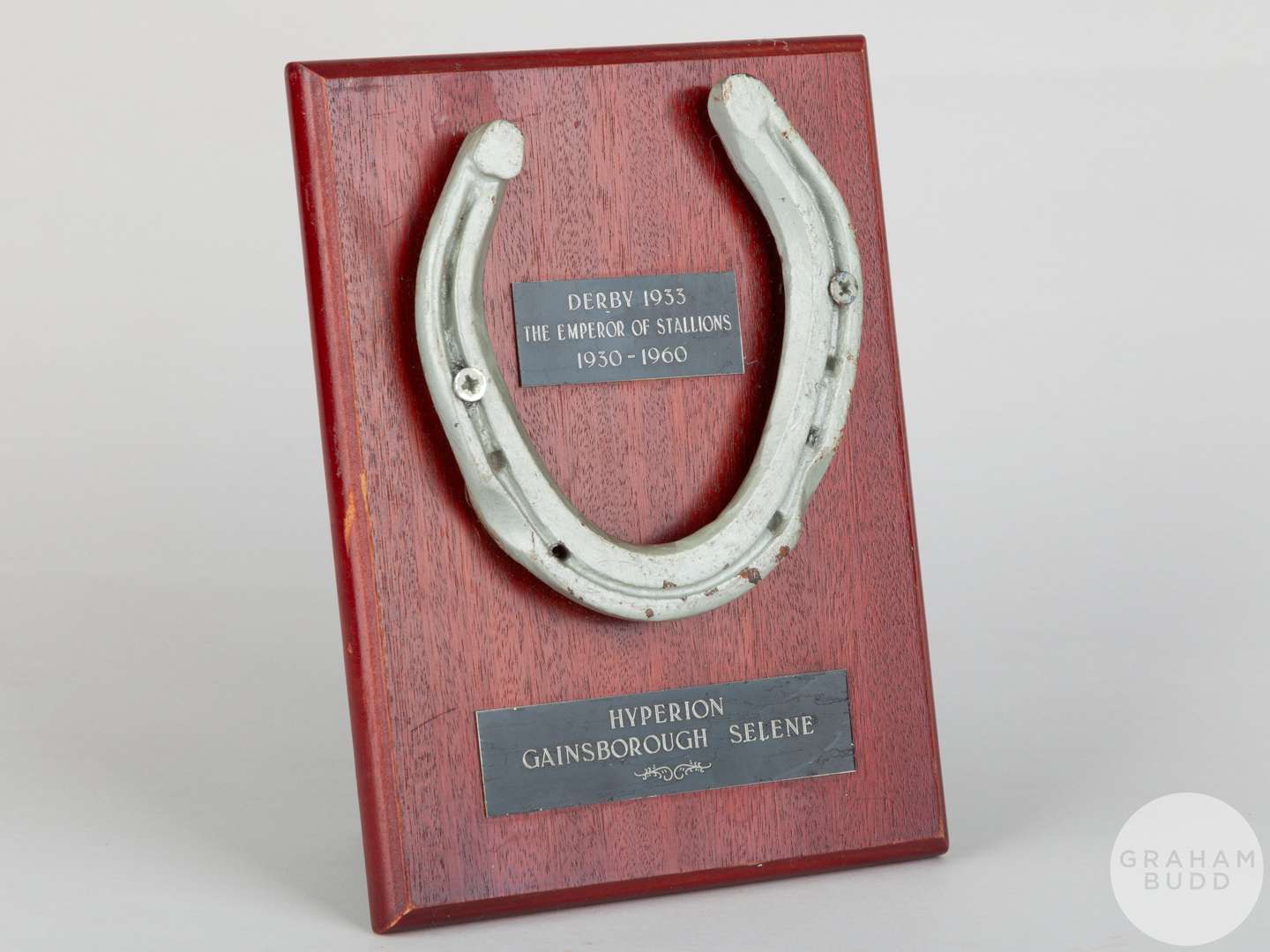 Shoe worn by the racehorse Hyperion.