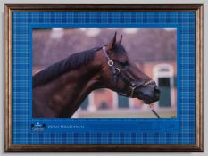 Frankie Dettori signed limited edition photographic print of the racehorse Dubai Millennium.
