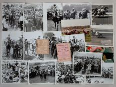 Racecards and horse racing photographs.