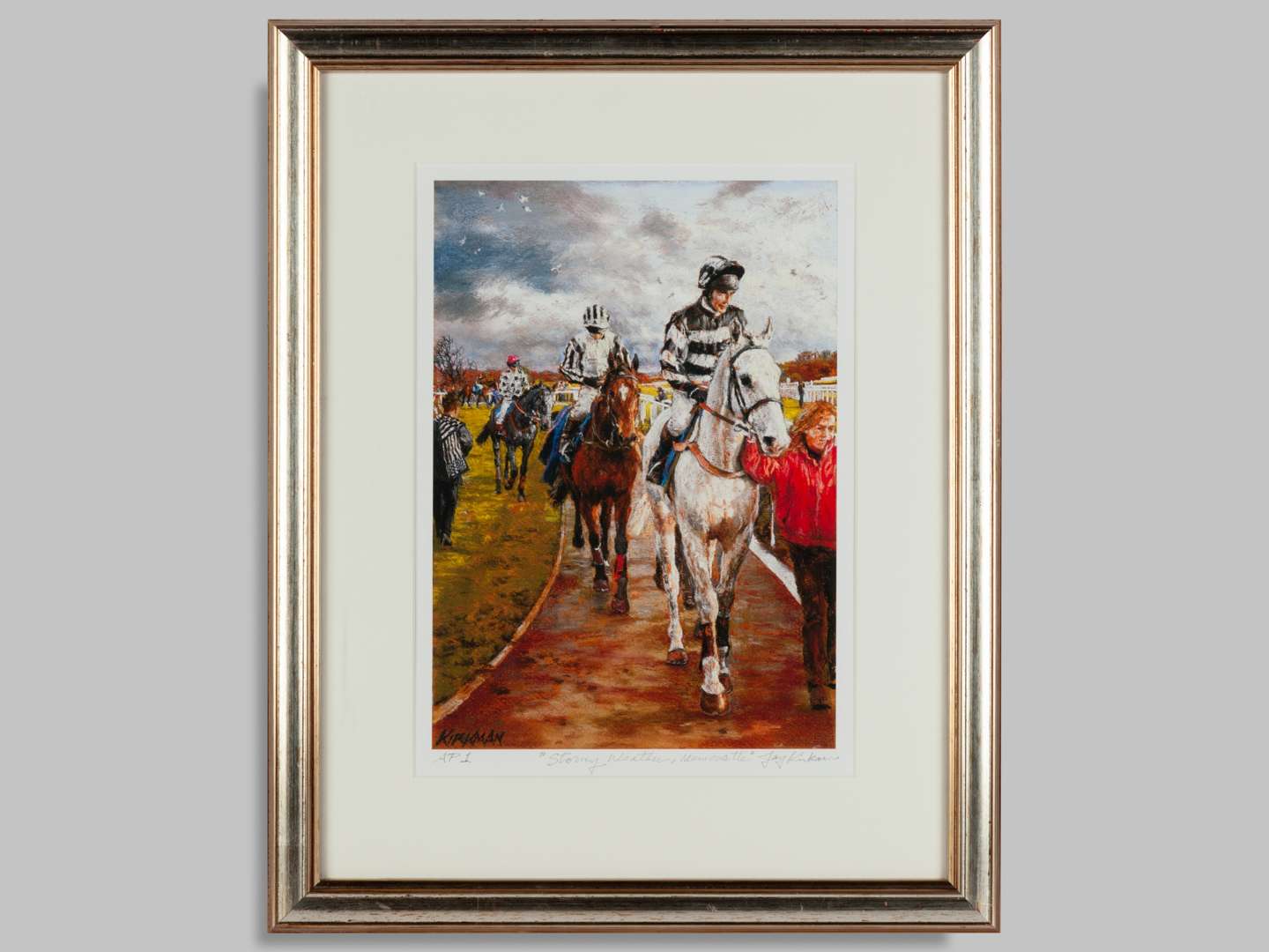 Two horse racing prints by Jay Kirkman. - Image 2 of 4
