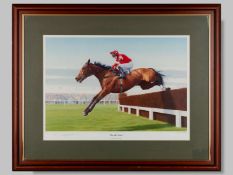 Autographed Stephen Smith print of Florida Pearl winning the Martell Cup at Aintree in 2002.