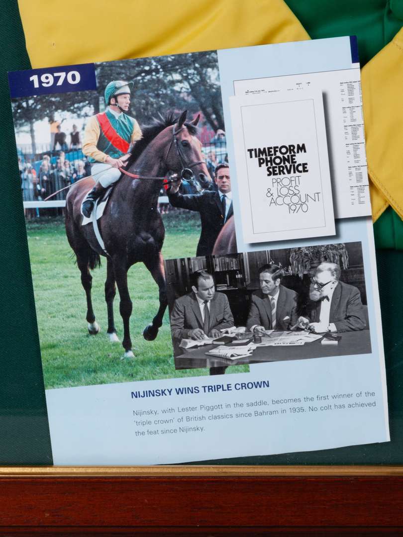 Lester Piggott signed and worn Charles W. Engelhard Jr. racing silks, 1960s. - Image 4 of 7