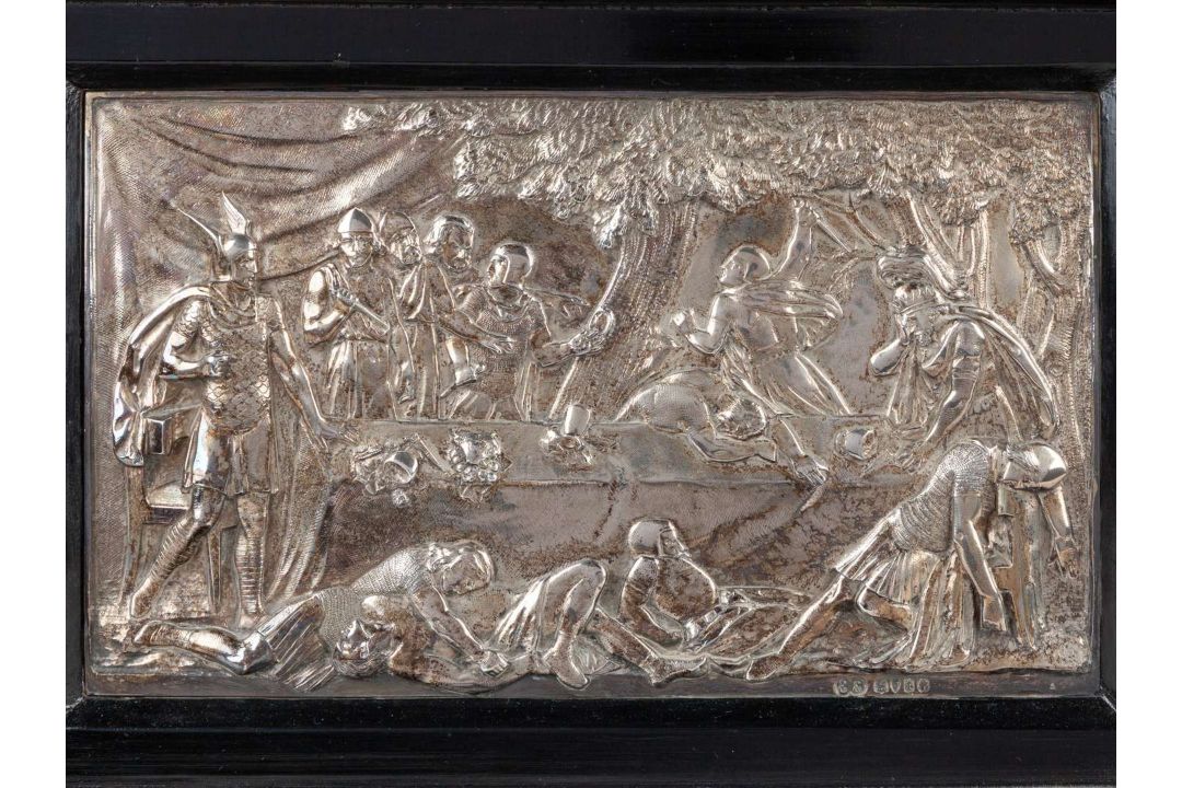 A magnificent Victorian silver sculptural trophy for the 1875 Chesterfield Cup at Goodwood. - Image 21 of 25