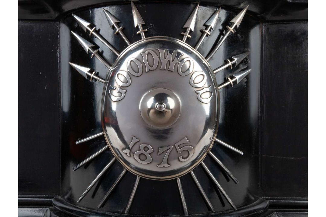 A magnificent Victorian silver sculptural trophy for the 1875 Chesterfield Cup at Goodwood. - Image 16 of 25