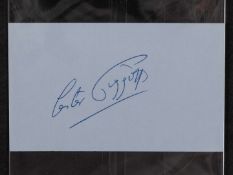 Lester Piggott autograph.
