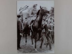 Lester Piggott signed photograph.