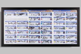 Complete set of autographs of the jockeys in the 2004 Grand National.