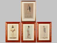 Four Vanity Fair Spy prints relating to Cricket.