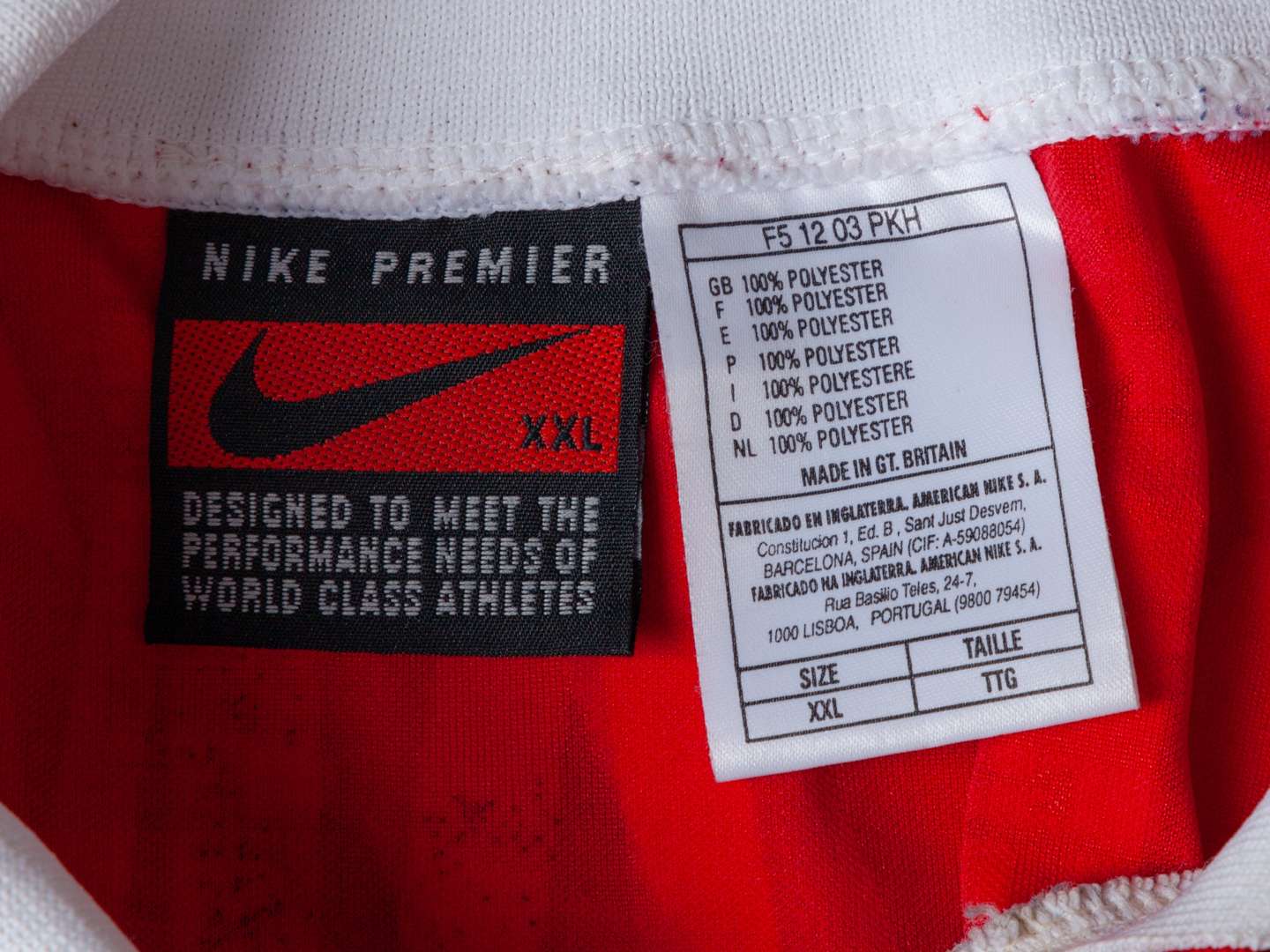 Red and white No.6 Arsenal autographed short-sleeved shirt 1995-96 - Image 6 of 6