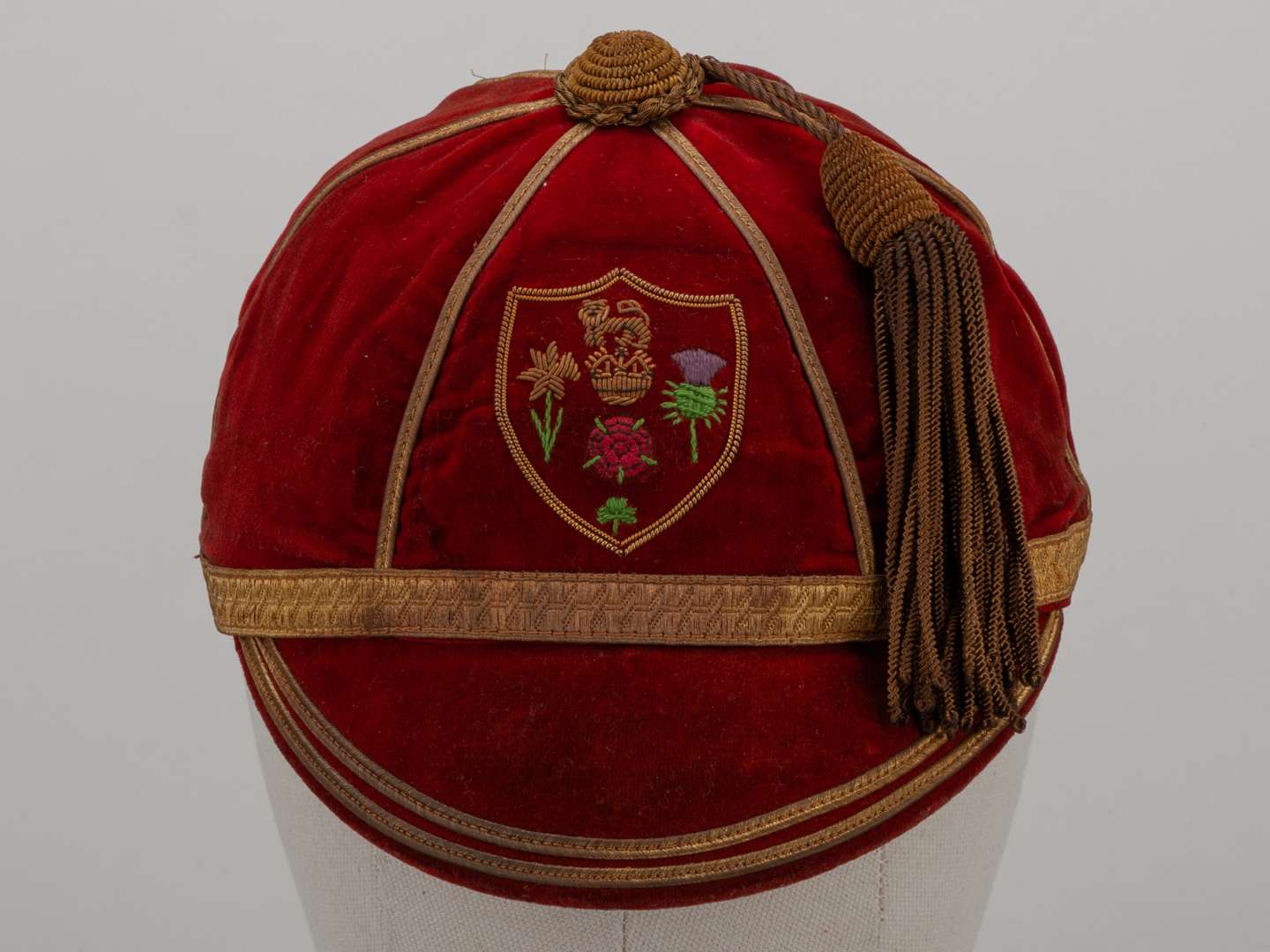 Mike Sullivan red Great Britain v. France Rugby League cap, 1957 - Image 2 of 4