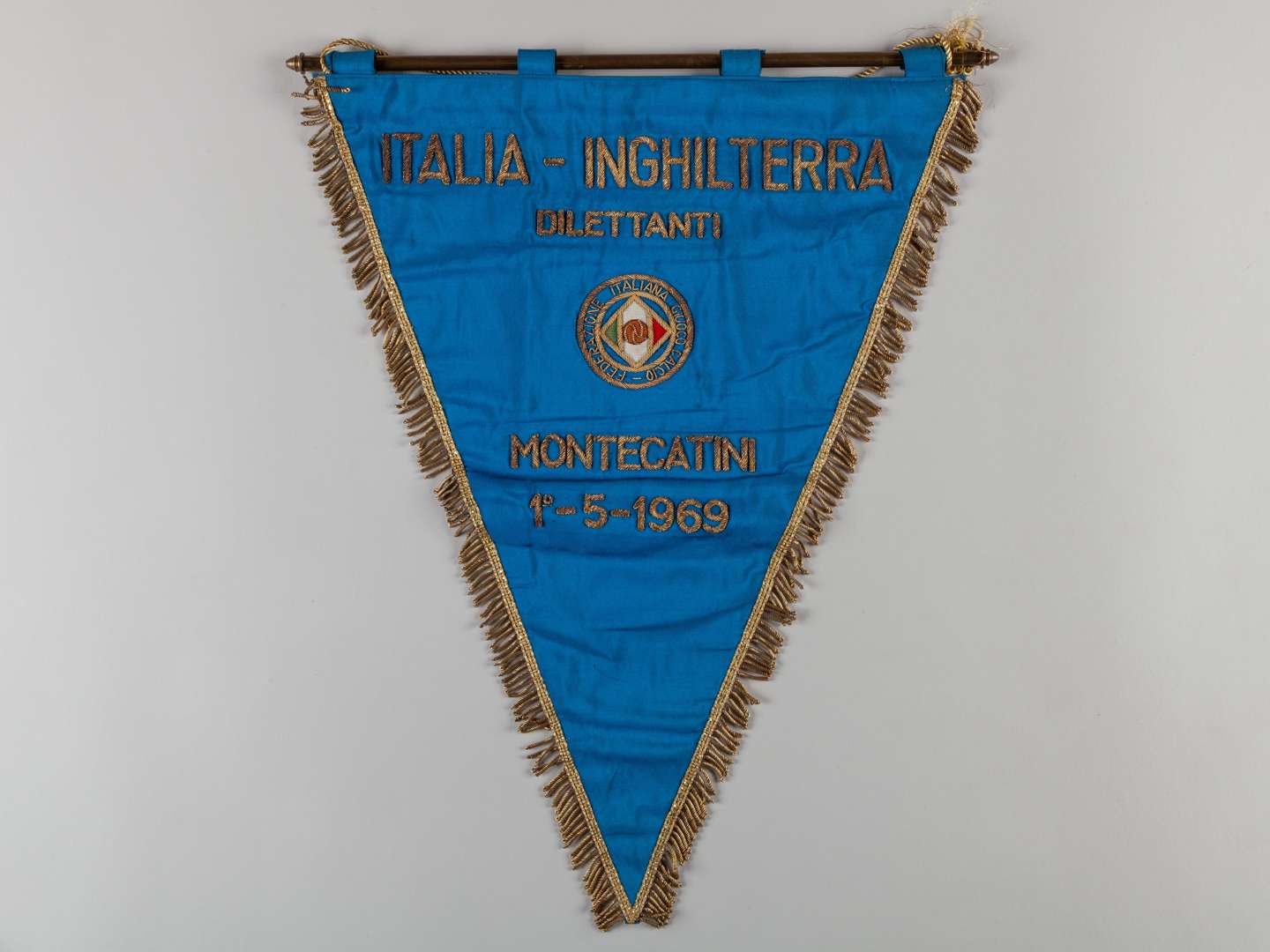 An Italy v. England Amateur International pennant, 1969