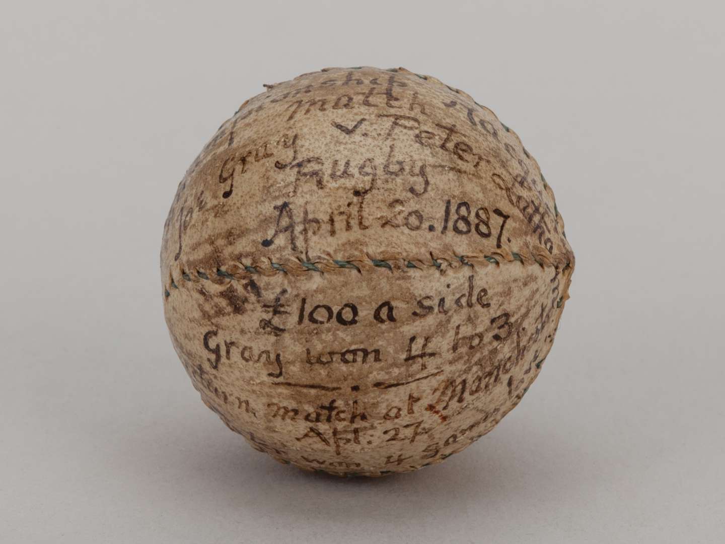 Rare early ball for the game of ‘Racquets or Rackets’. - Image 2 of 2