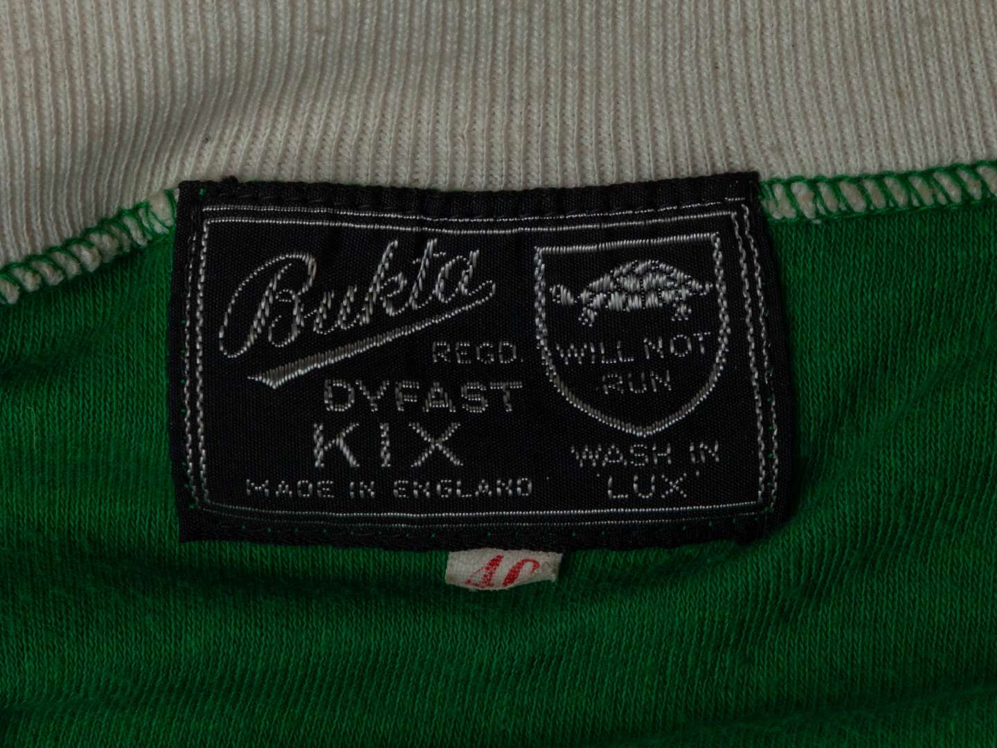 George Best green and white No.7 Northern Ireland match worn short-sleeved shirt, 1964. - Image 4 of 4