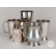 Lance Gibbs five various white-metal tankards. - Image 1 of 3