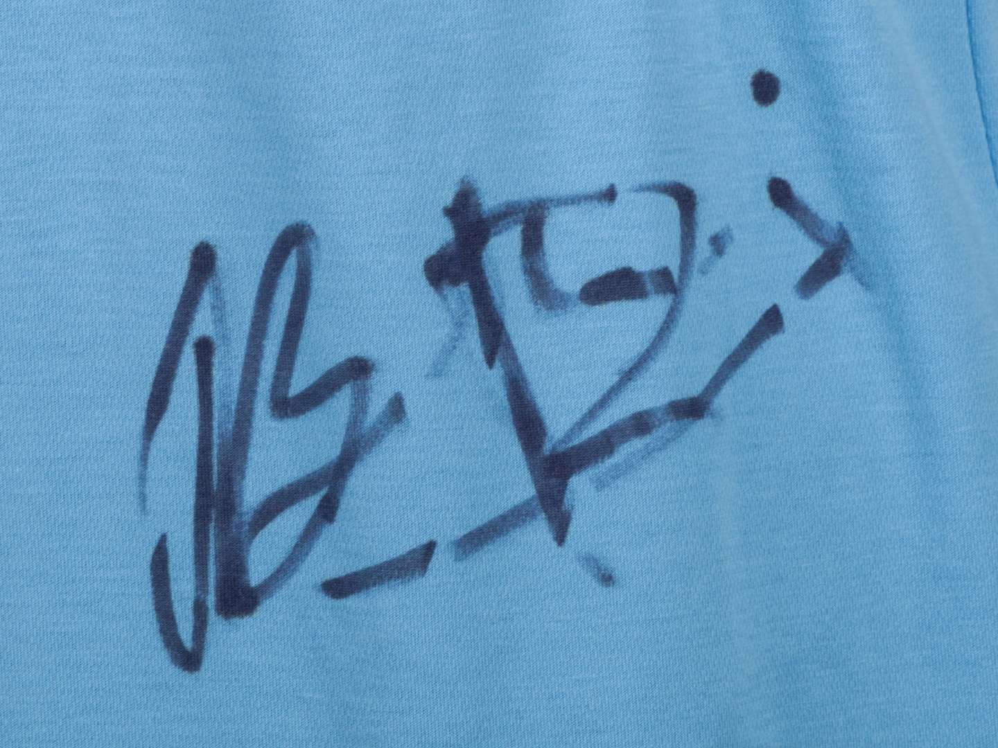 Mario Balotelli sky blue number 45 Manchester City long sleeved shirt 2012/12. - Image 4 of 7