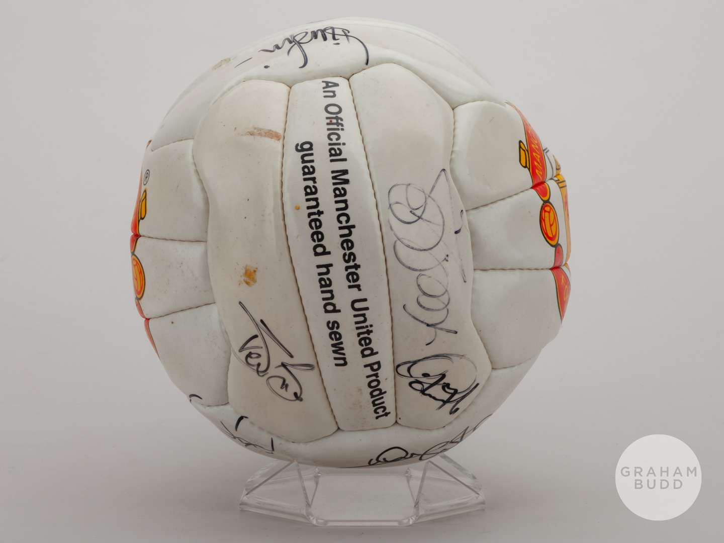 Viv Anderson white leather Manchester United autographed football - Image 4 of 6