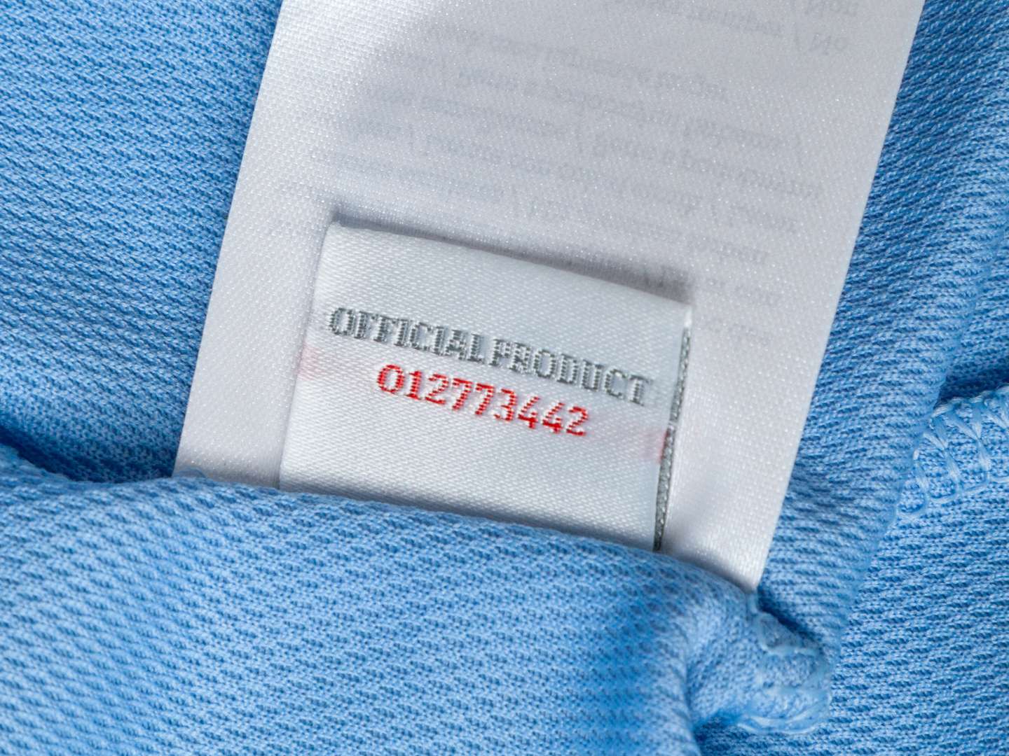 Mario Balotelli sky blue number 45 Manchester City long sleeved shirt 2012/12. - Image 6 of 7